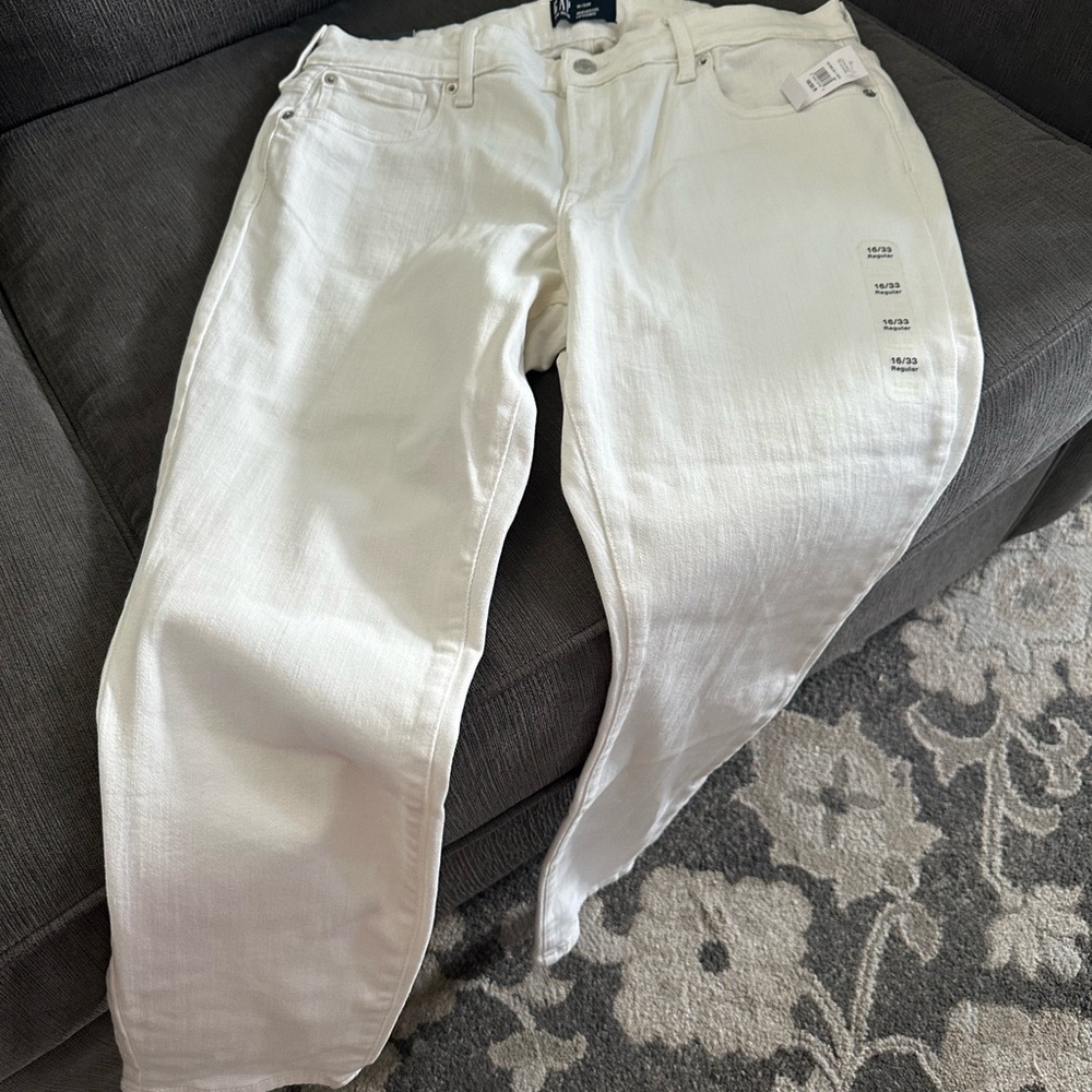 GAP Women's Off-White Skinny Jeans